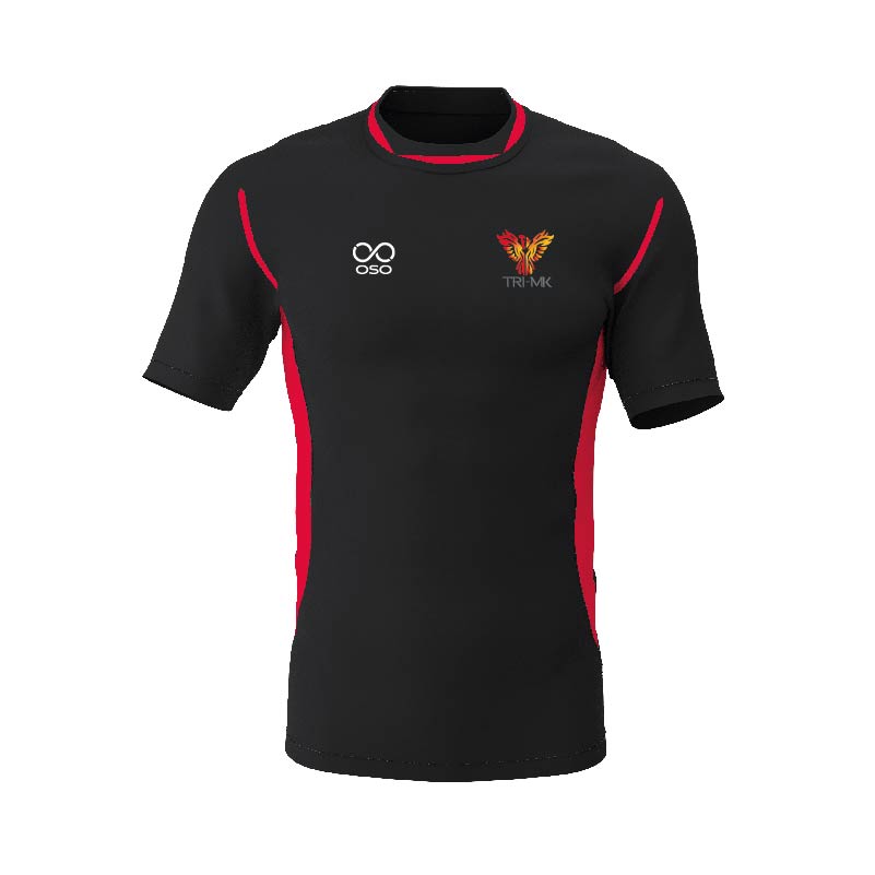 Phoenix Tri-MK Training Base T-Shirt - Black/red