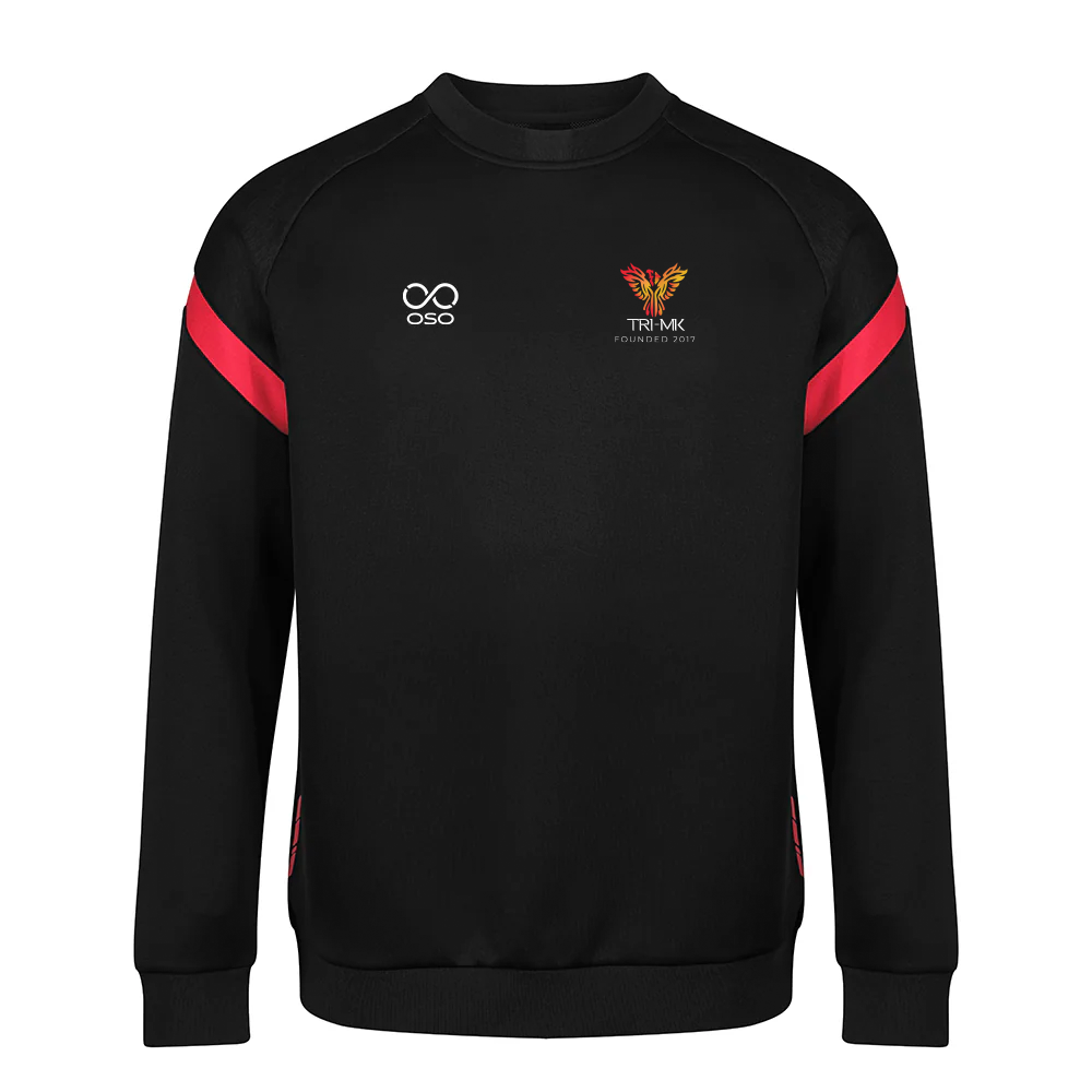 Phoenix Tri-MK Tech Crew Neck - Black/red