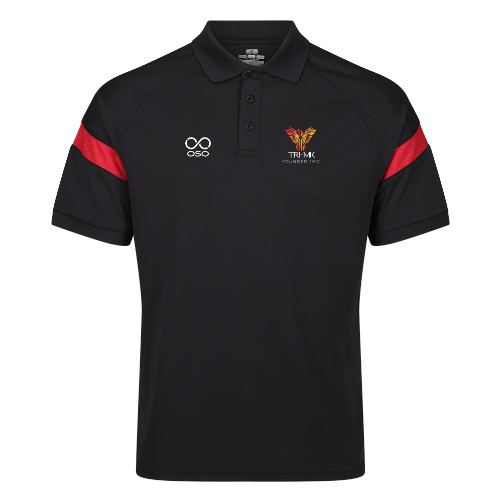 Phoenix Tri-MK Tech Polo - Black/red