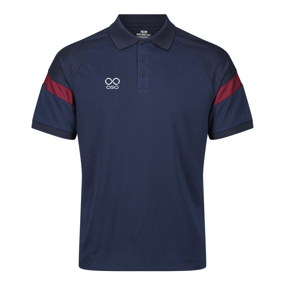 OSO Kinetic Polo - Navy/Maroon
