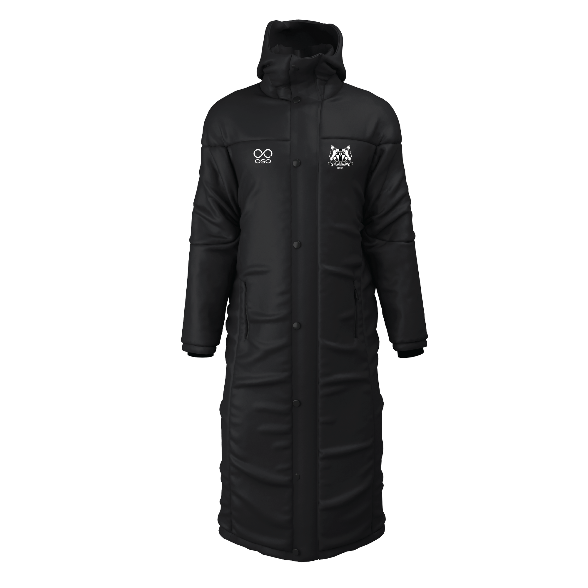 MKRUFC Bench Coat Black OSO