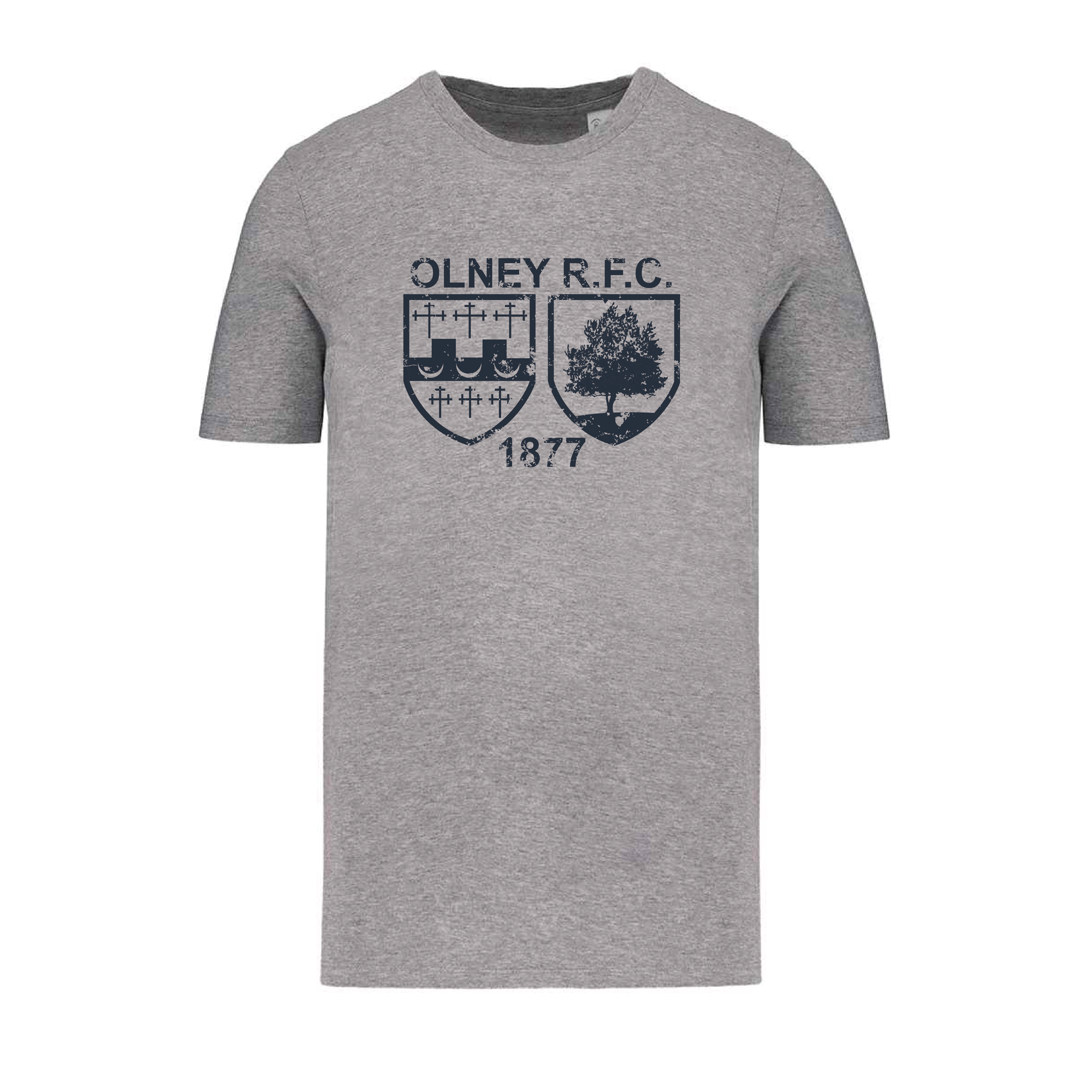 Olney RFC Supporters T-Shirt - Moon Grey Heather