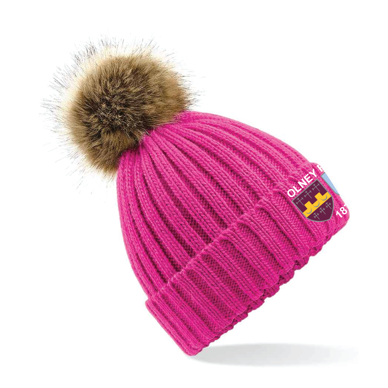 Olney RFC Chunky Beanie - Fuchsia