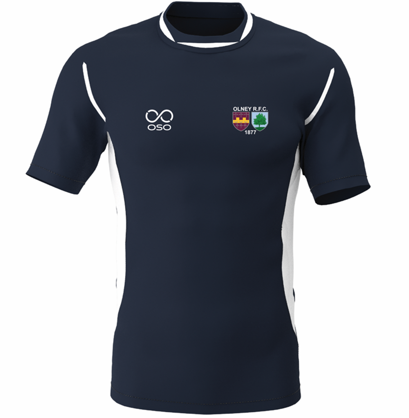 Olney RFC Training Base T-Shirt - Navy/white