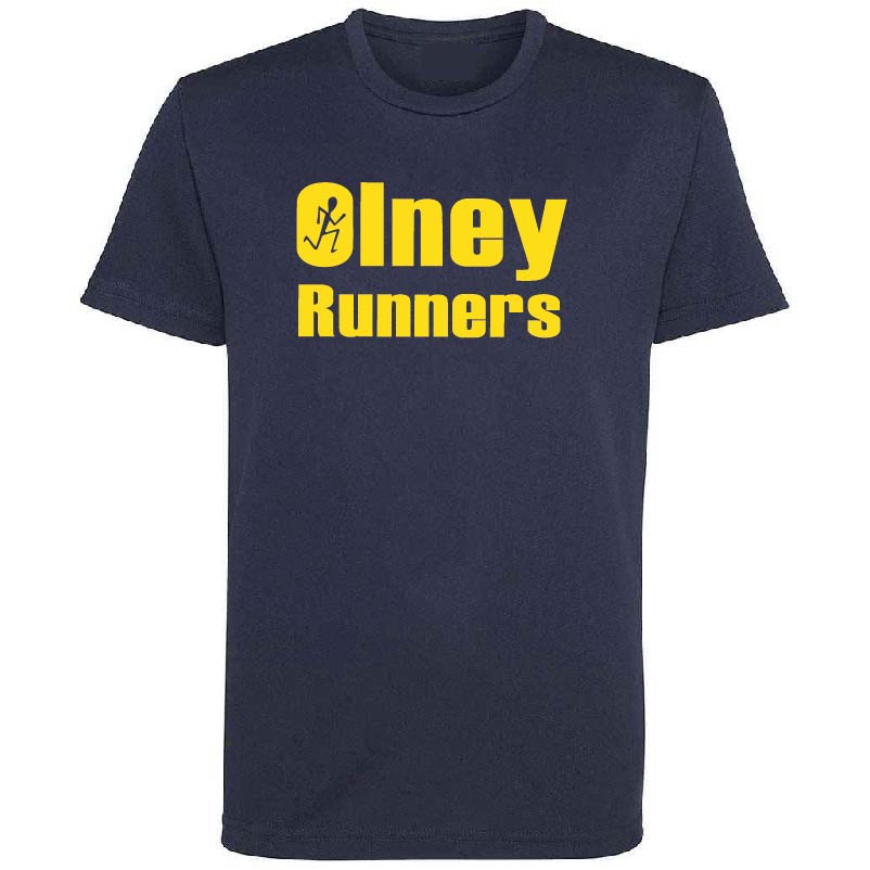 Olney Runners Childrens Technical Training T-shirt - Navy