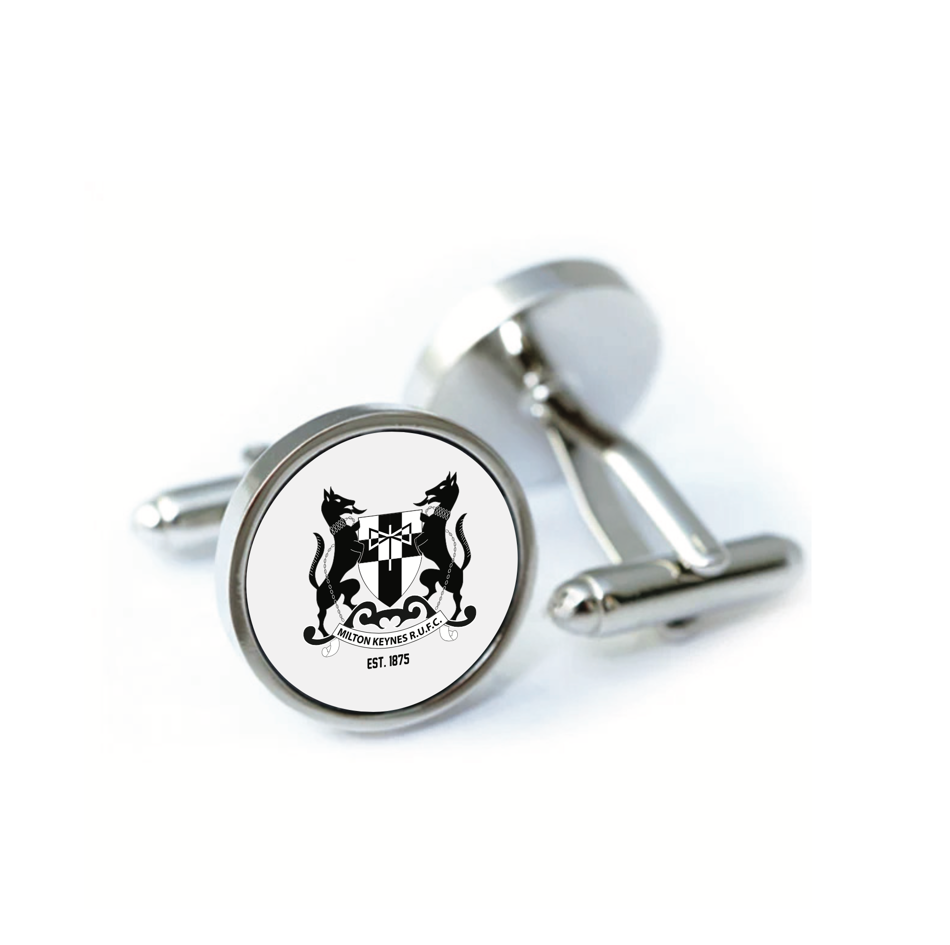 MKRUFC Cufflinks - Silver Mirrored