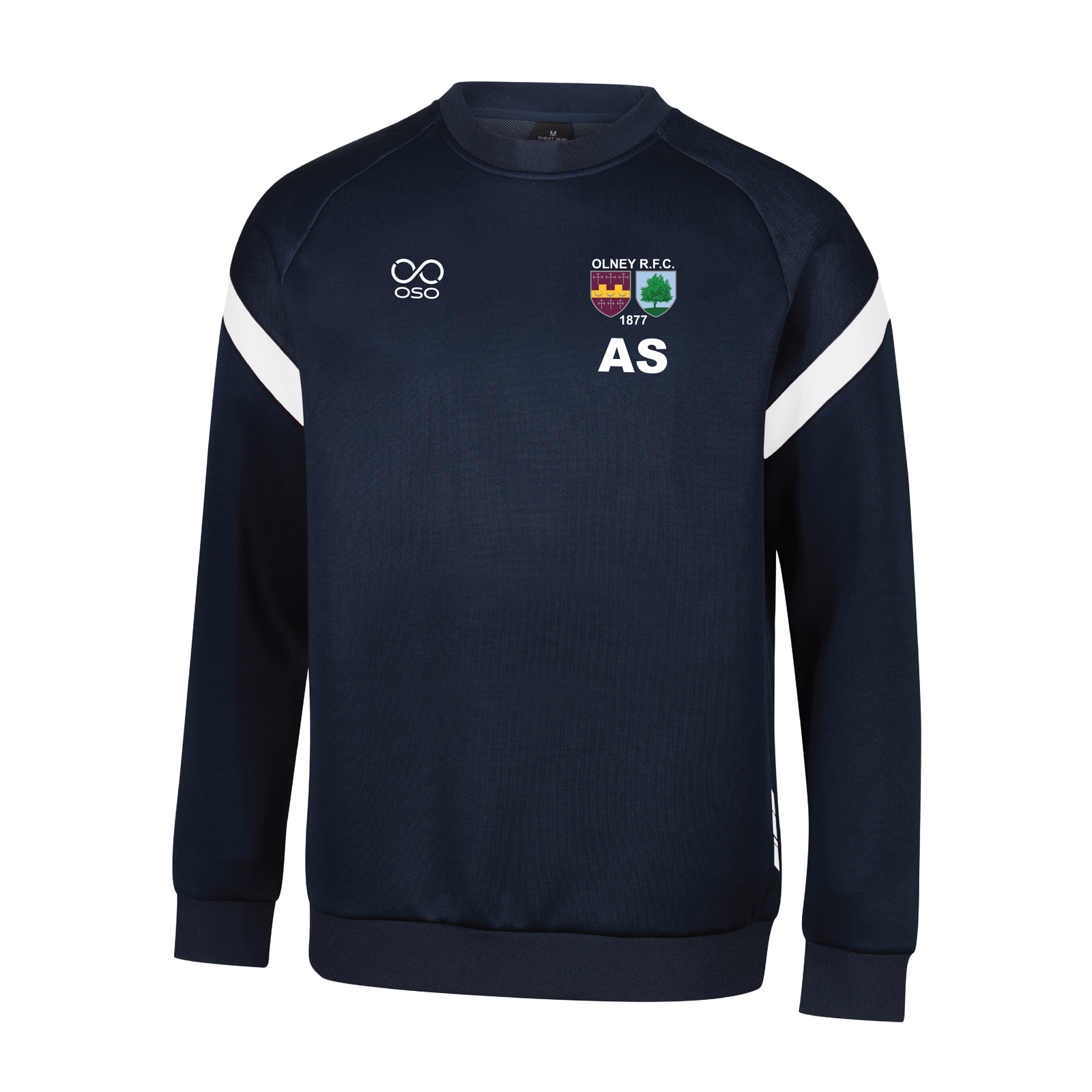 Olney RFC Tech Crew Neck - Navy/white