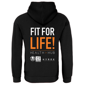 Tri Fitness Two Tone Hoodie - Black/orange