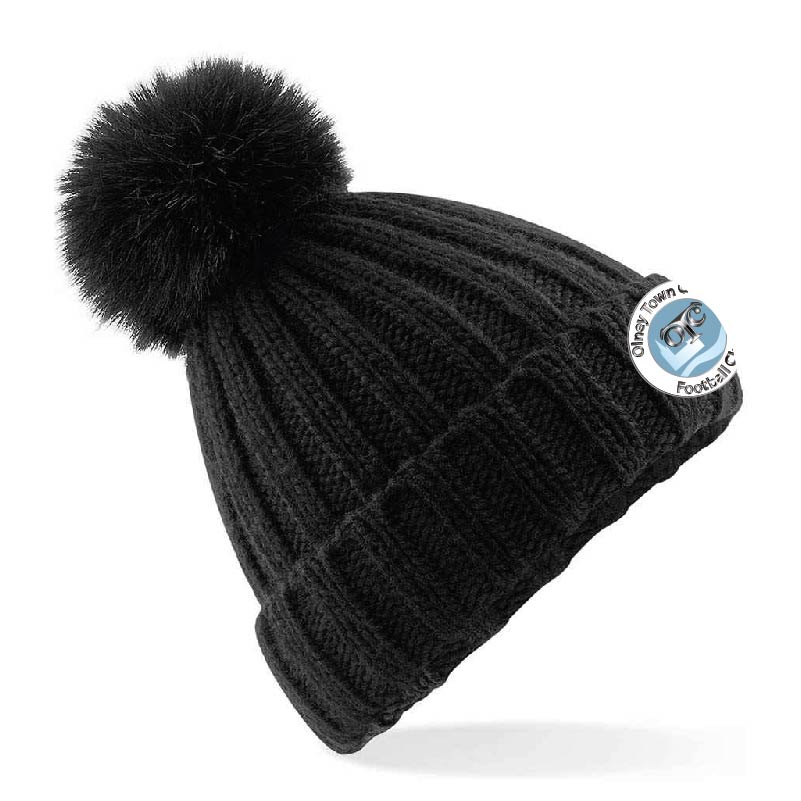 Olney Football Club Bobble Hat - Black