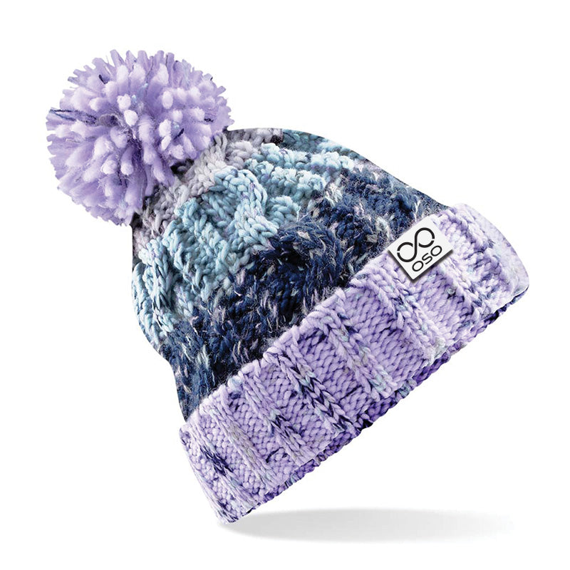 OSO Super Warm Bobble Hat - Lavender fizz