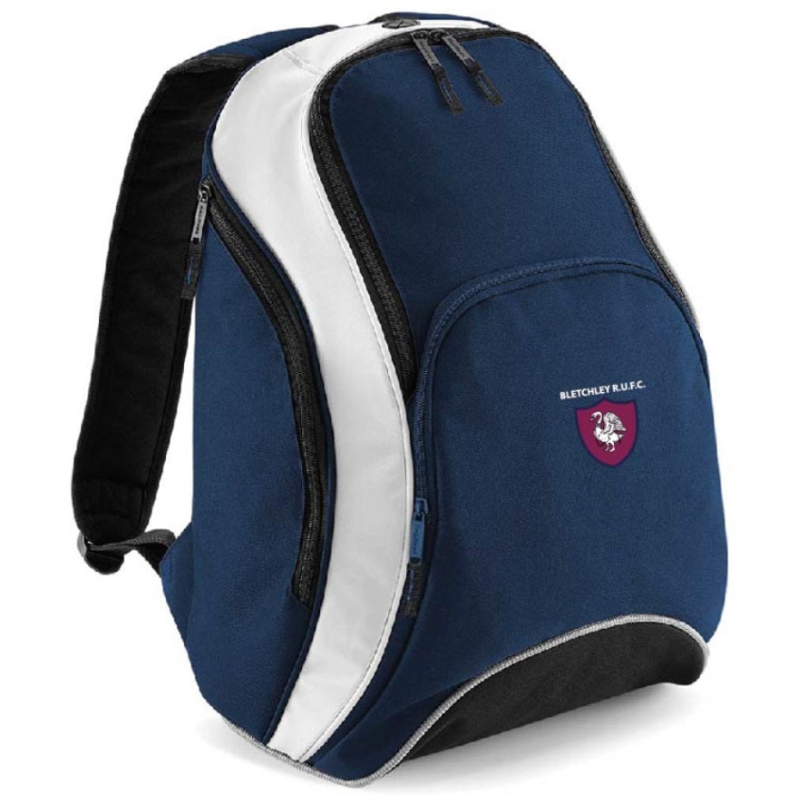 Bletchley RUFC Teamwear Backpack - F Navy/white
