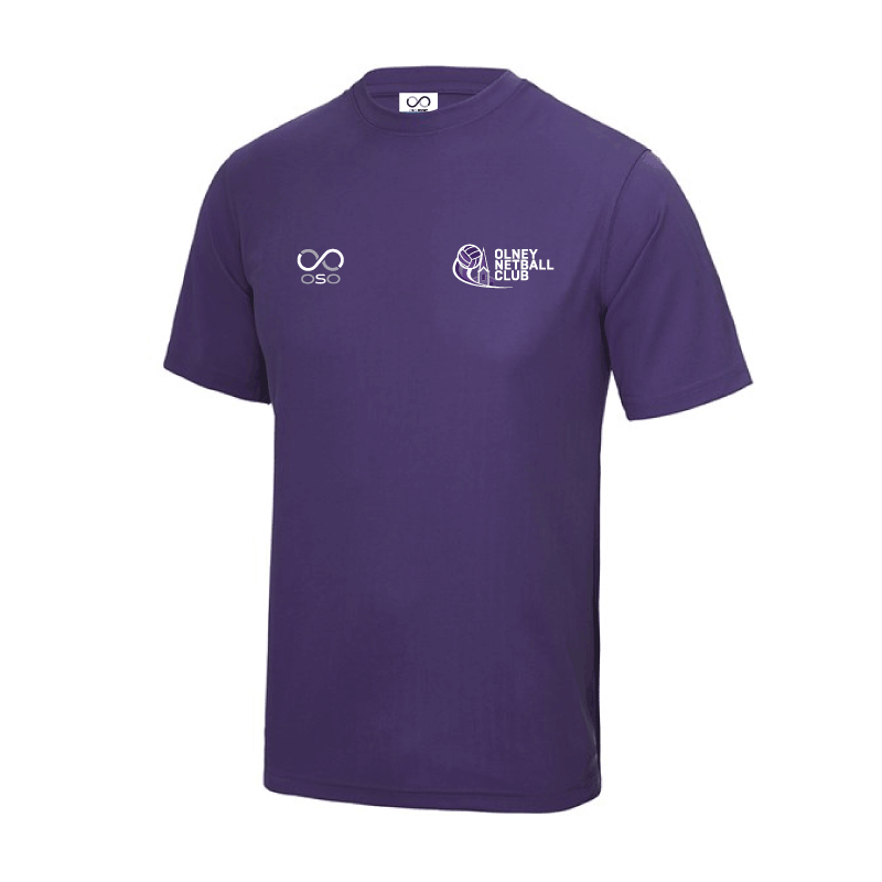 Olney Netball Team Technical T Youth - Purple