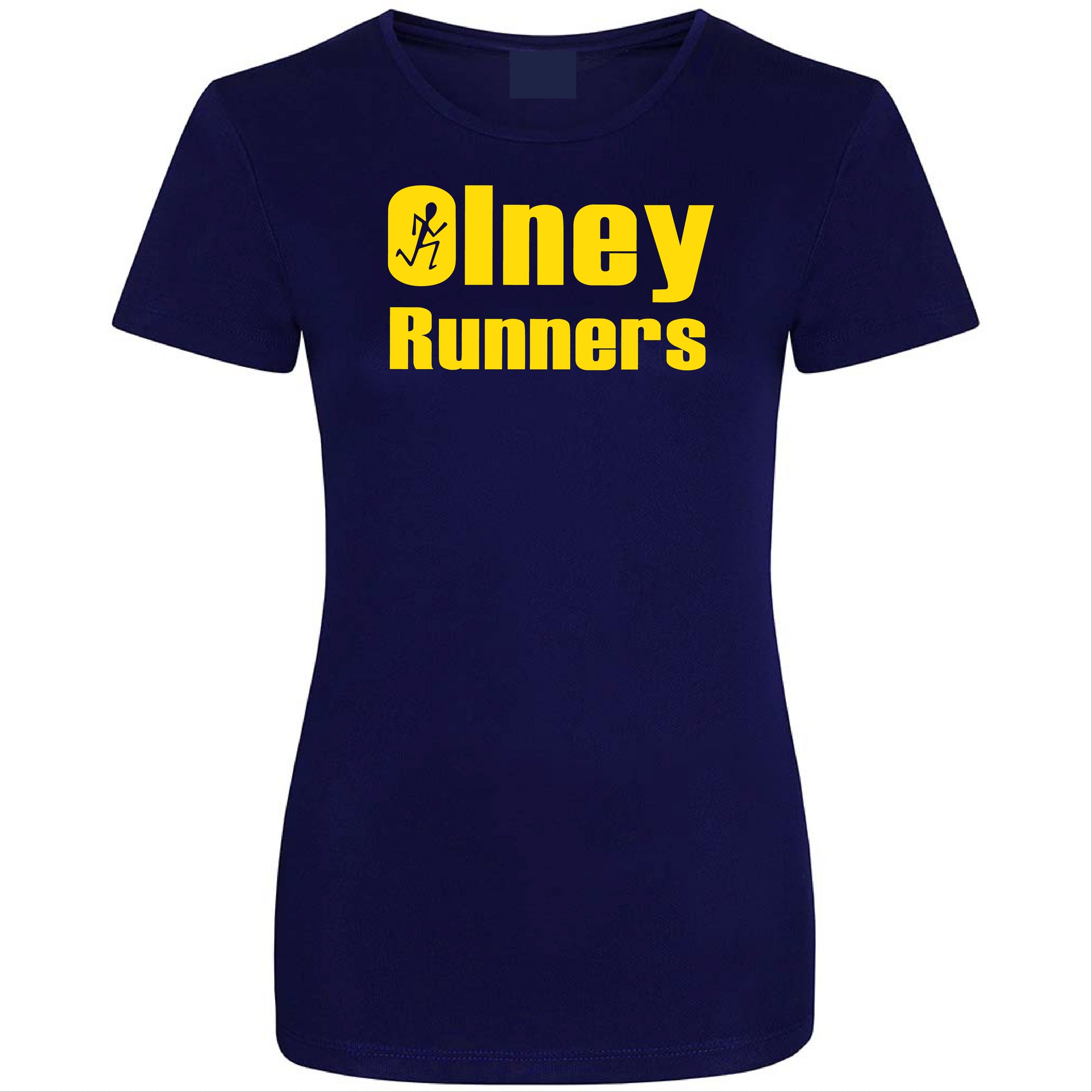 Olney Runners Ladies Technical Training T-shirt - French navy