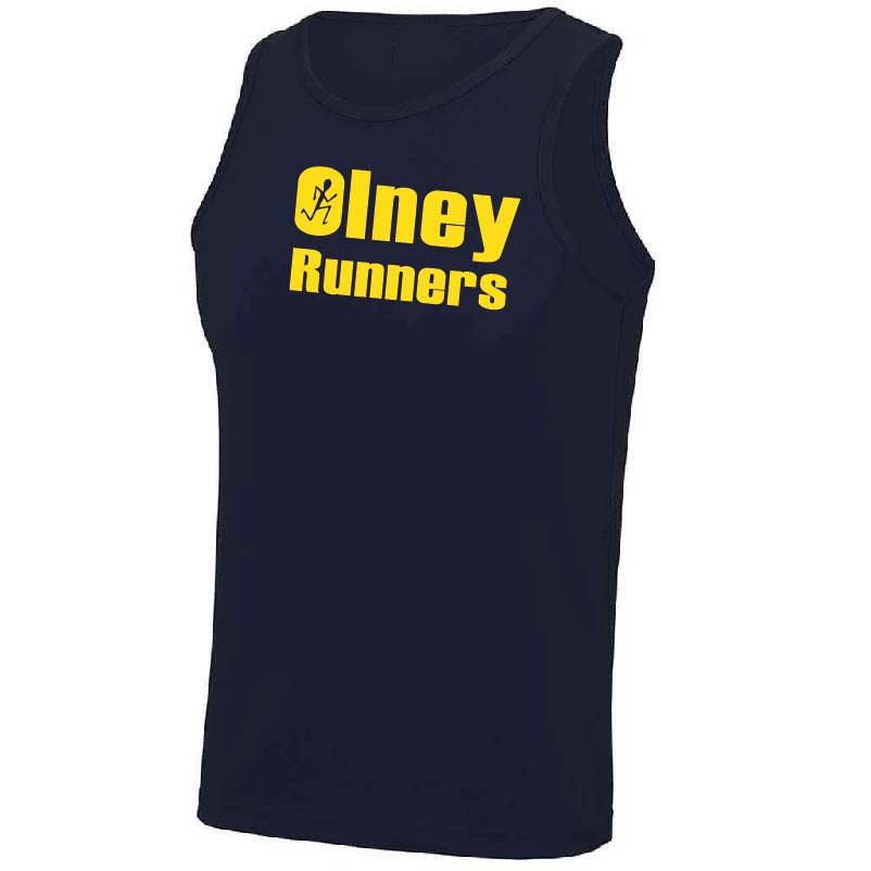 Olney Runners Mens Technical Training Vest - Navy
