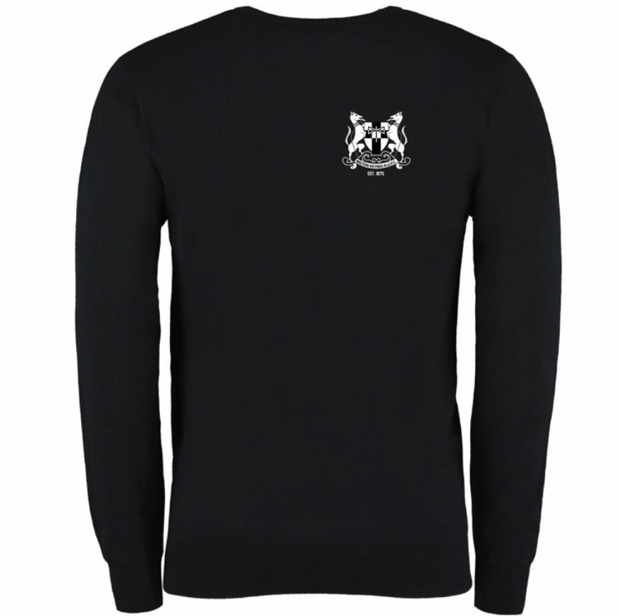 MKRUFC  V Neck Sweater - Black