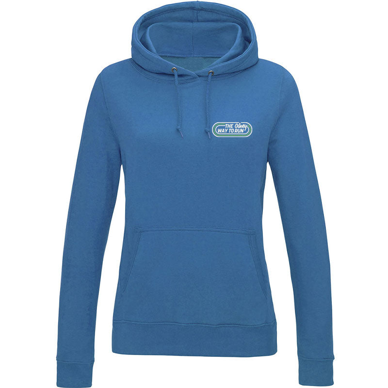 The Olney Way To Run Ladies Hoodie - Sapphire