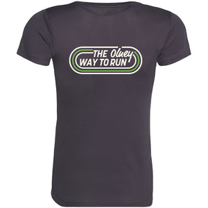 The Olney Way To Run Ladies Race T-Shirt - Charcoal