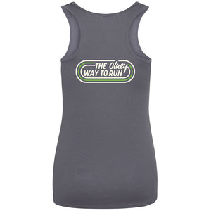 The Olney Way To Run Ladies Race Vest - Charcoal