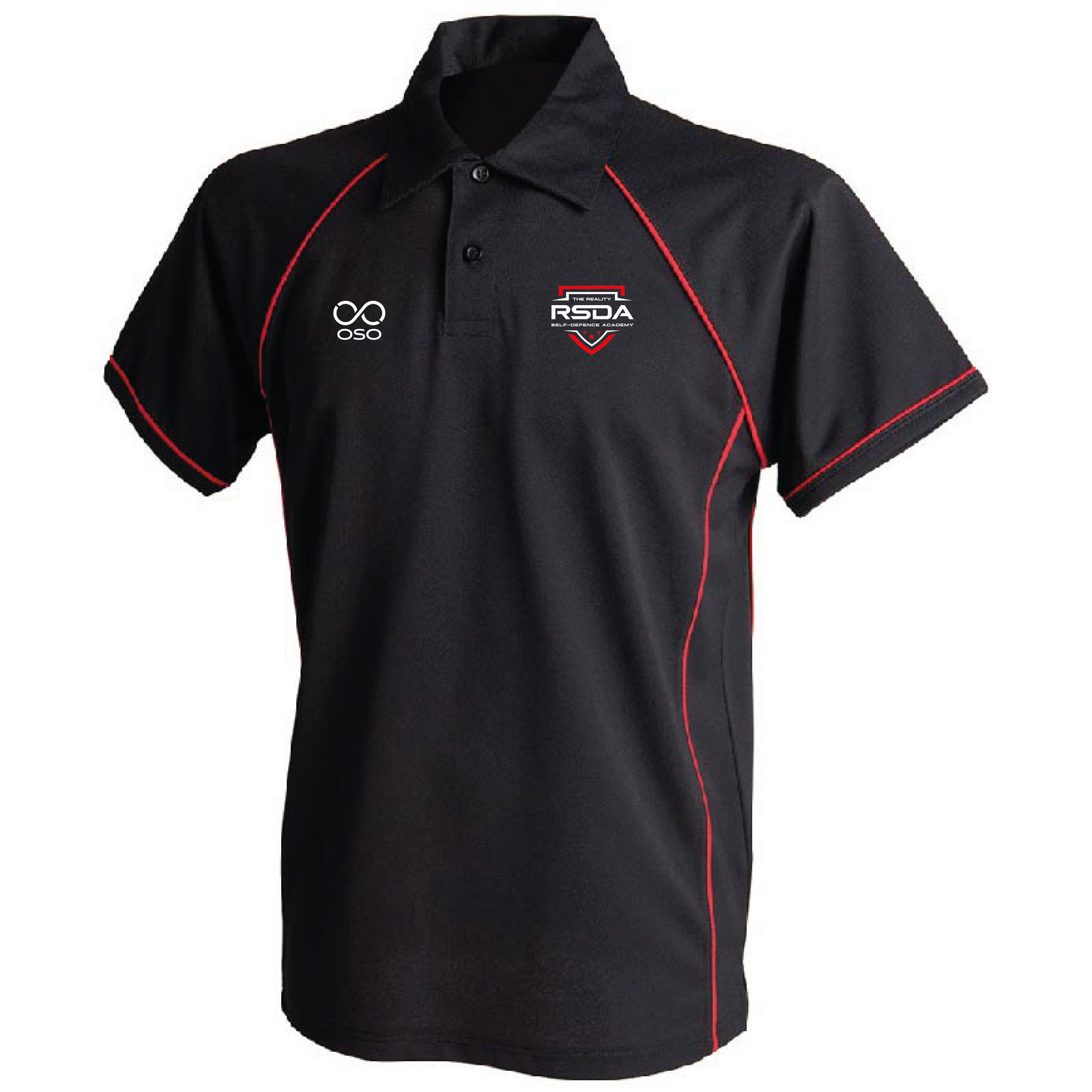 Krav Maga Polo Junior - Black/red