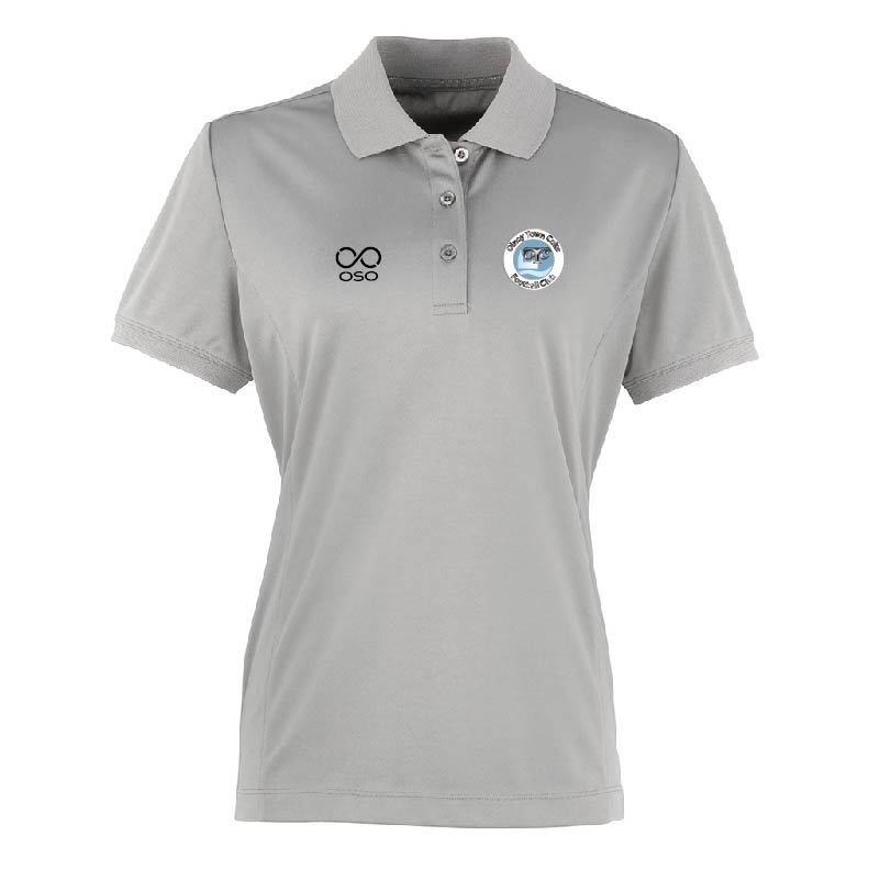 Olney Football Club Polo Shirt Ladies - Silver