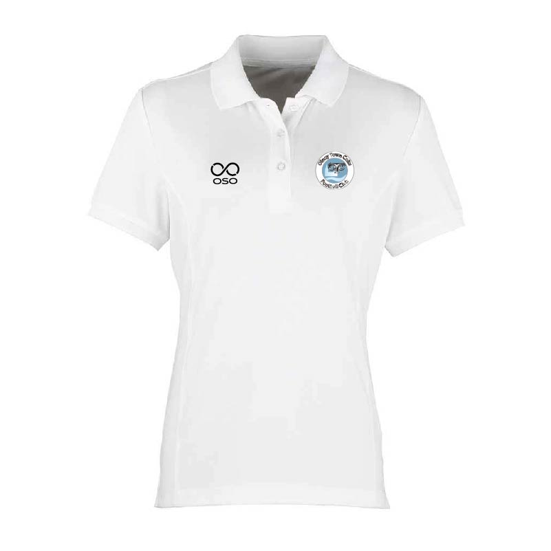 Olney Football Club Polo Shirt Ladies - White