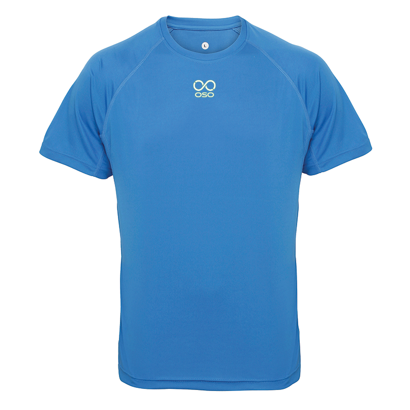 OSO Panelled Perfomance Tee - Sapphire
