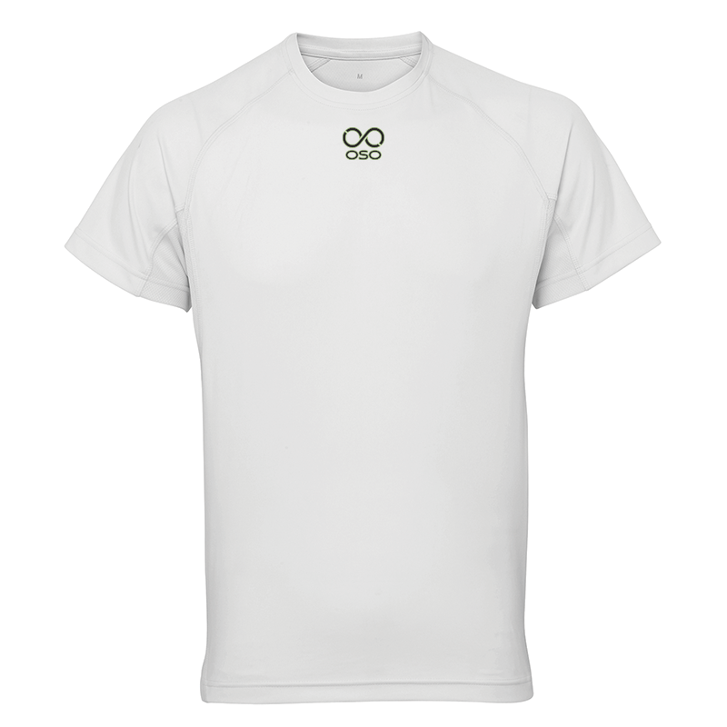 OSO Panelled Perfomance Tee - White