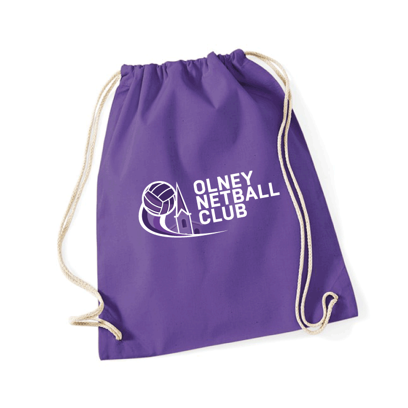 Olney Netball Club Gym Sack - Purple